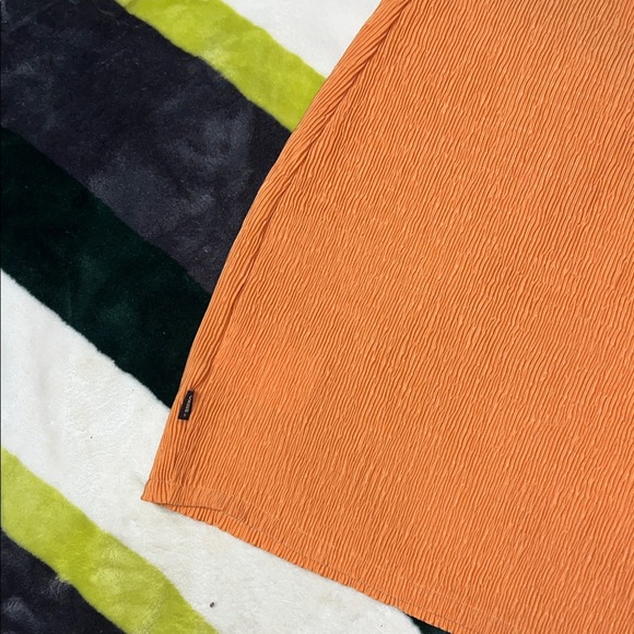 Vans Orange Textured Dress Size S - Picture 8 of 13